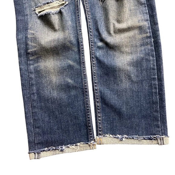 Levi’s 510 Skinny Jeans W31 Tag Actual 32x24.5 Cropped Dark Wash Rolled Hem - Picture 10 of 16